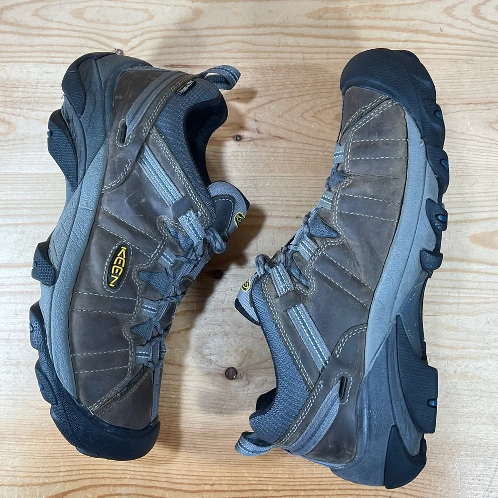 KEEN Targhee II Waterproof Low Hiking Boots Men's 11.5 M Brown Leather 1002363